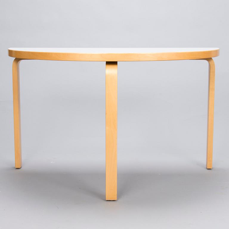 ALVAR  AALTO 1990s Half Circle Table 95 by Artek.