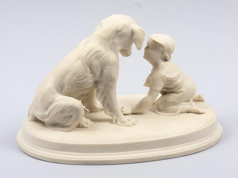 FIGURIN, parian. Gustavsberg.