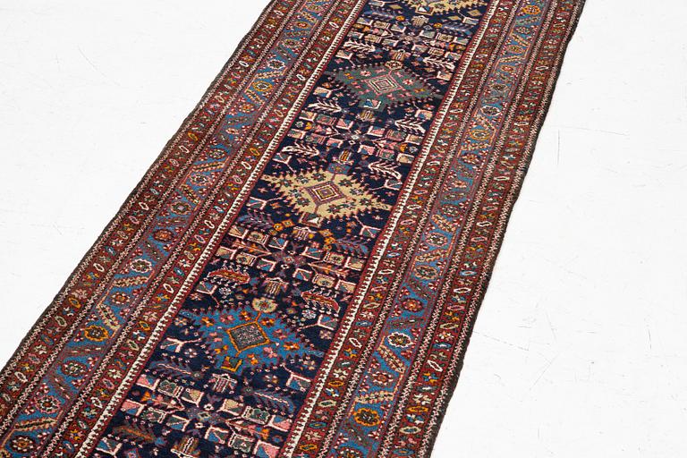 Gallery carpet, Karadja, semi-antique, circa 1930-1940, approximately 440 x 95 cm.