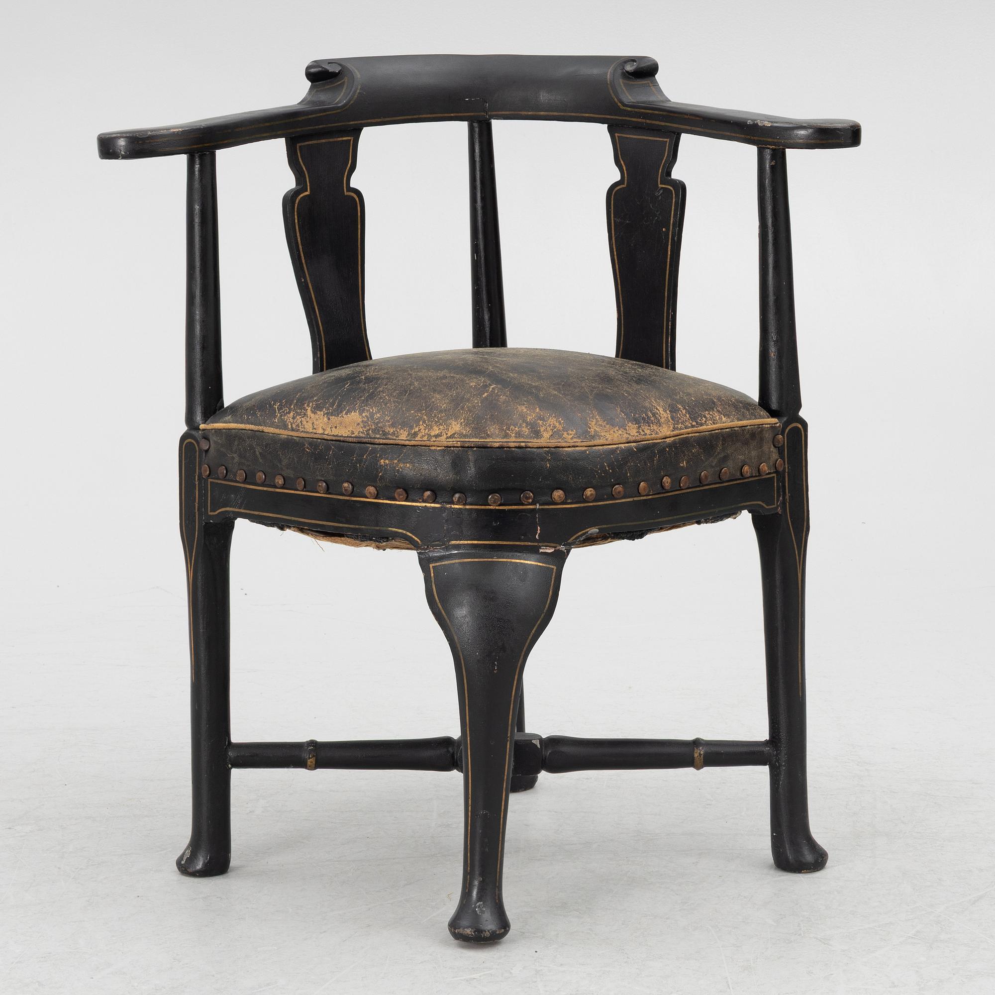 Puderstol, rokoko, 1700-talets andra hälft.