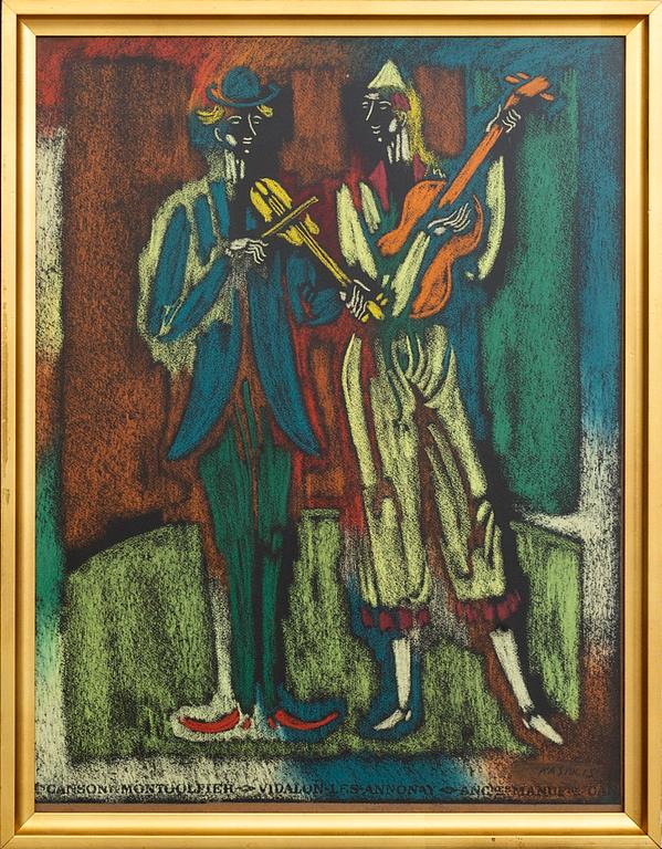 VYTAUTAS KASIULIS, pastel signed.