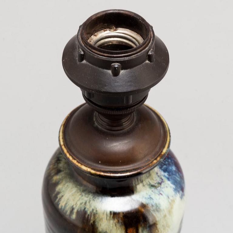 A Japanese 'Sumida' vase/table lamp, Meiji (1868-1912).