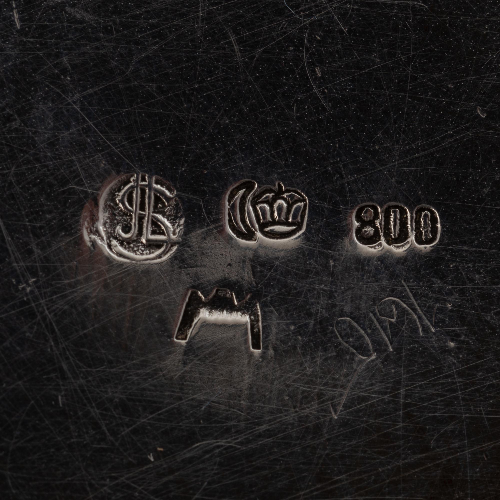 A German rococo style silver tea- and coffee service.