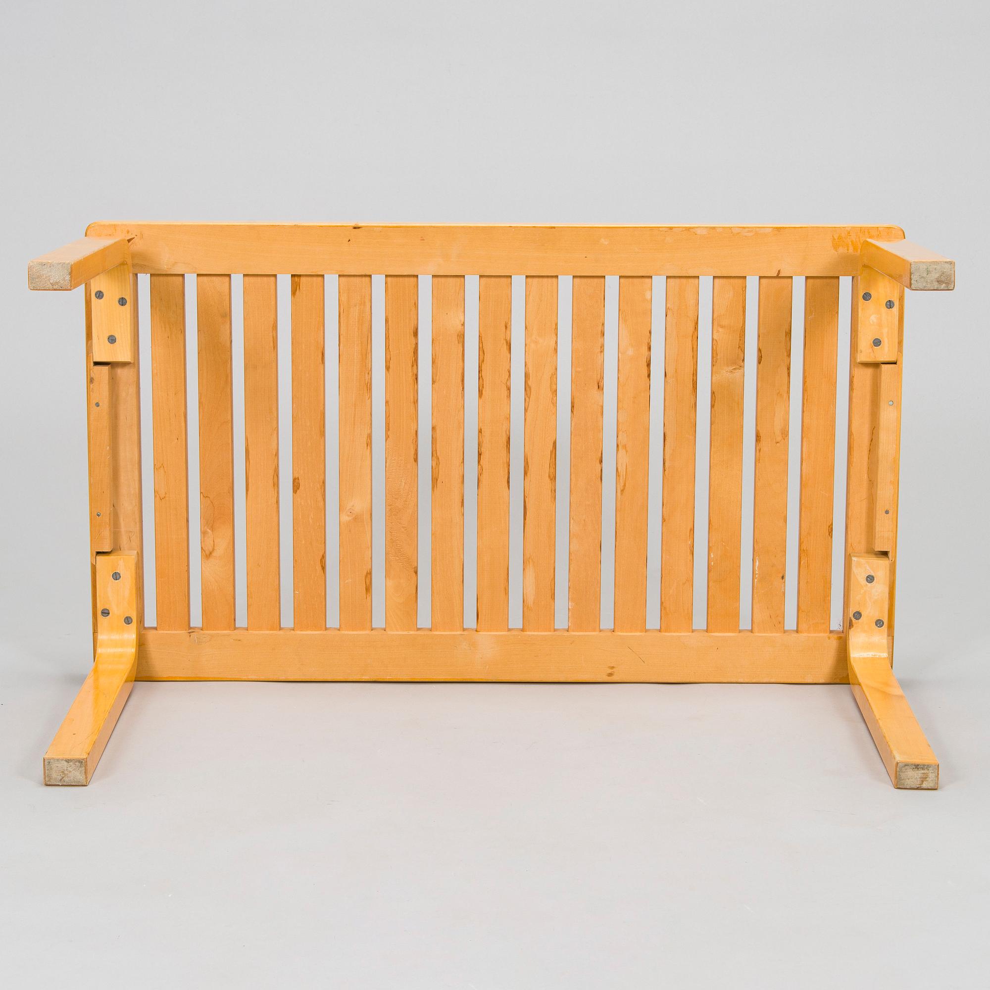 Alvar Aalto, A flower and suitcase bench '106', made to order, for Artek, 1976.