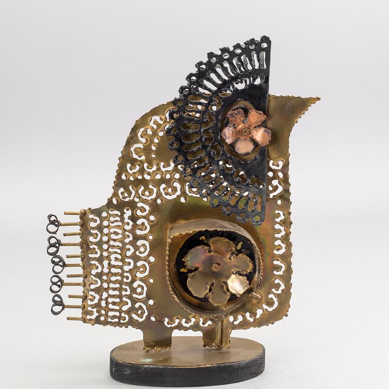 OKÄND KONSTNÄR, skulptur, metall. 1960-tal.