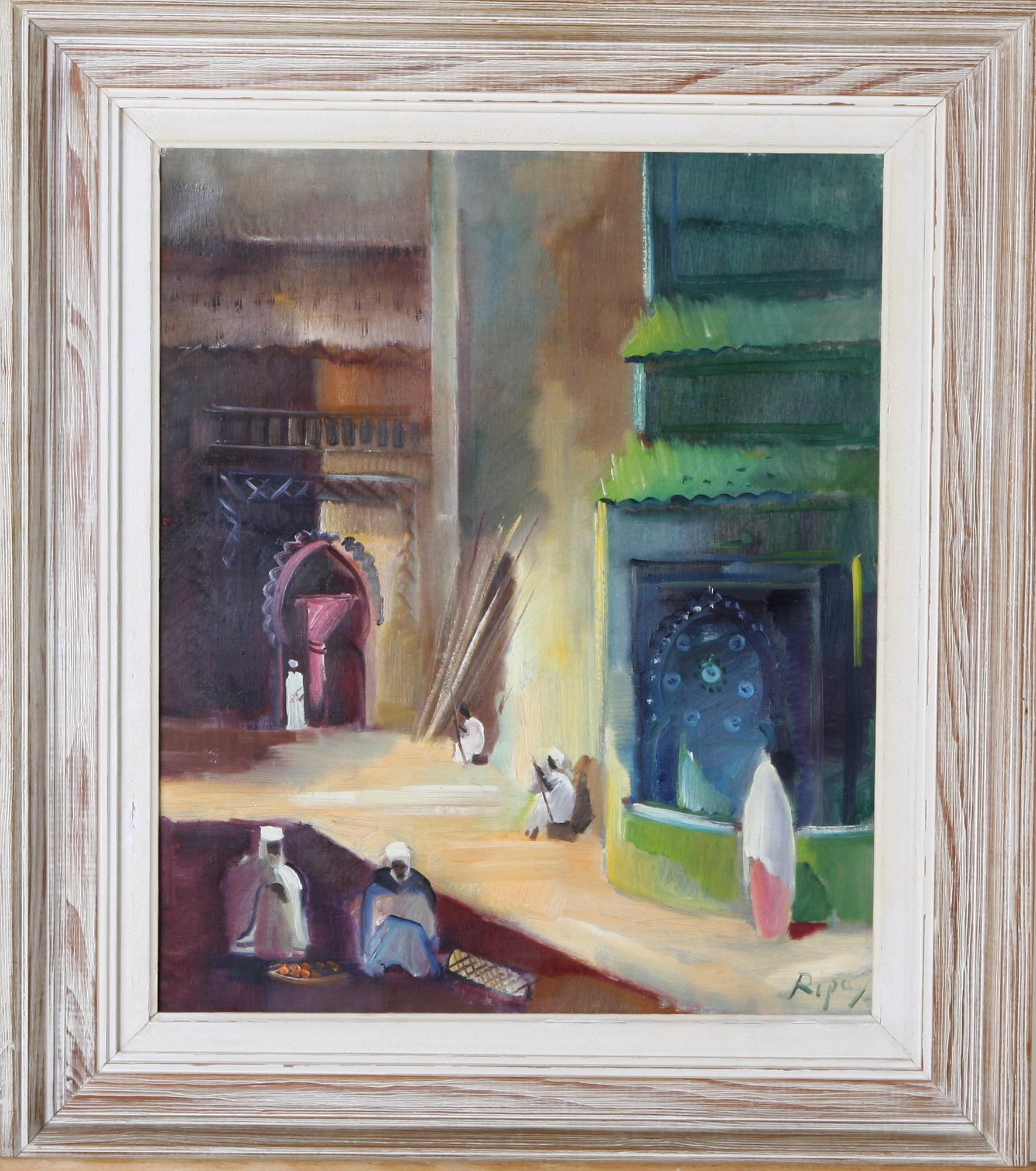 RIPA, HANS. Olja på duk, sign.