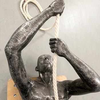Skulptur, "Climbing man" Art People Gallery.