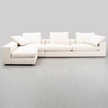 A three-piece sofa by Antonio Citterio for Flexform 21st Century.