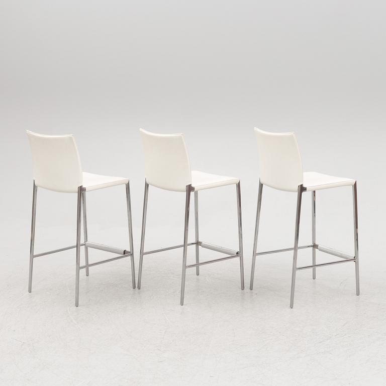 Robert Barbieri, bar stools, 3 pcs, "Lio", Zanotta, Italy.