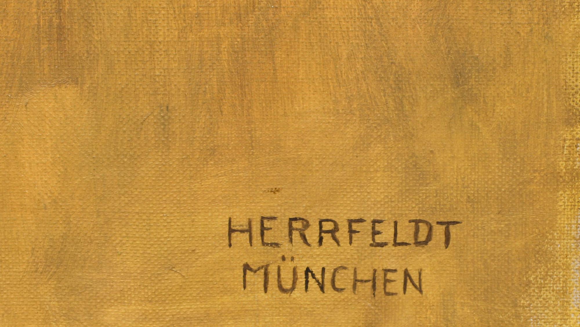 MARCEL RENÉ HERRFELDT, olja på duk, sign. Herrfeldt München.