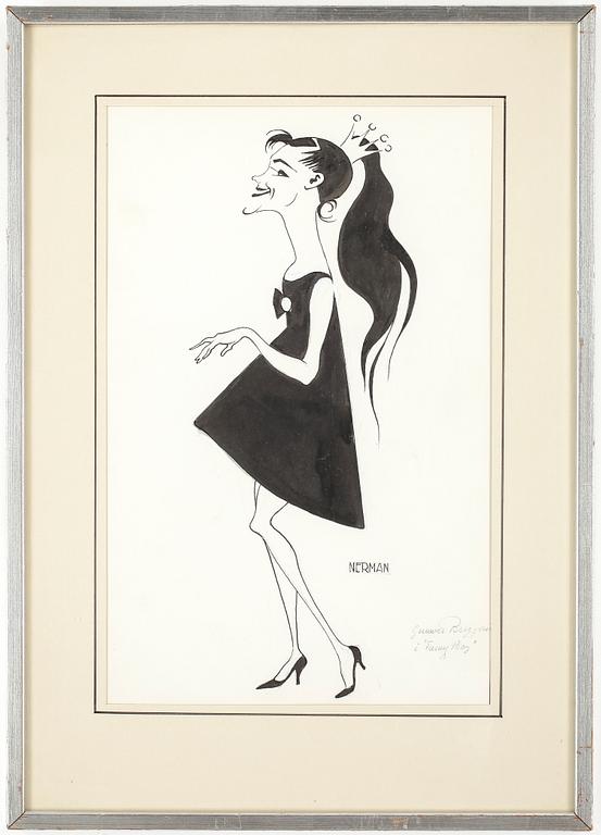 EINAR NERMAN, tusch, signerad.