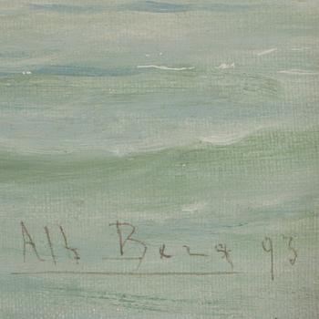 ALBERT BERG, olja på duk, sign o dat Alb. Berg 93.