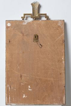 Lars Holmström, a brass framed Swedish Grace mirror, Arvika 1920-30's.