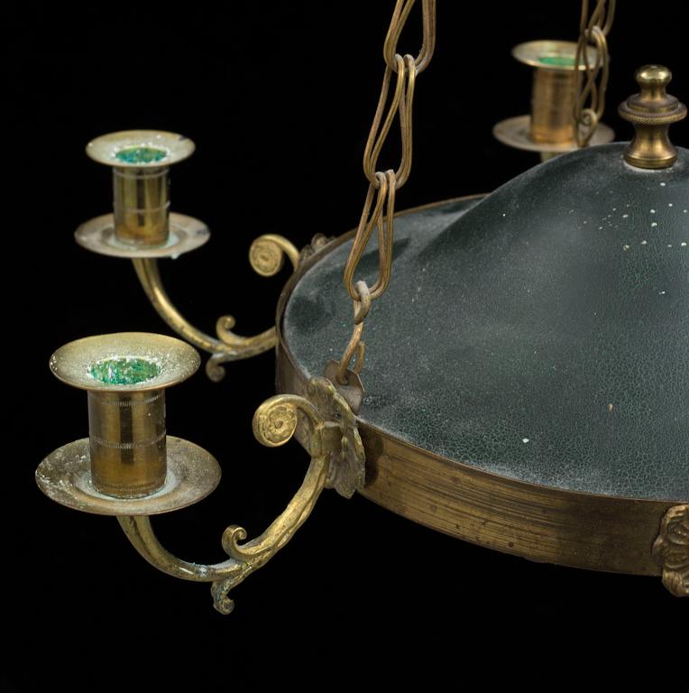 A circa 1900 Empire style ceiling light.