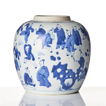 Bojan, porslin. Qingdynastin, Kangxi (1662-1722).