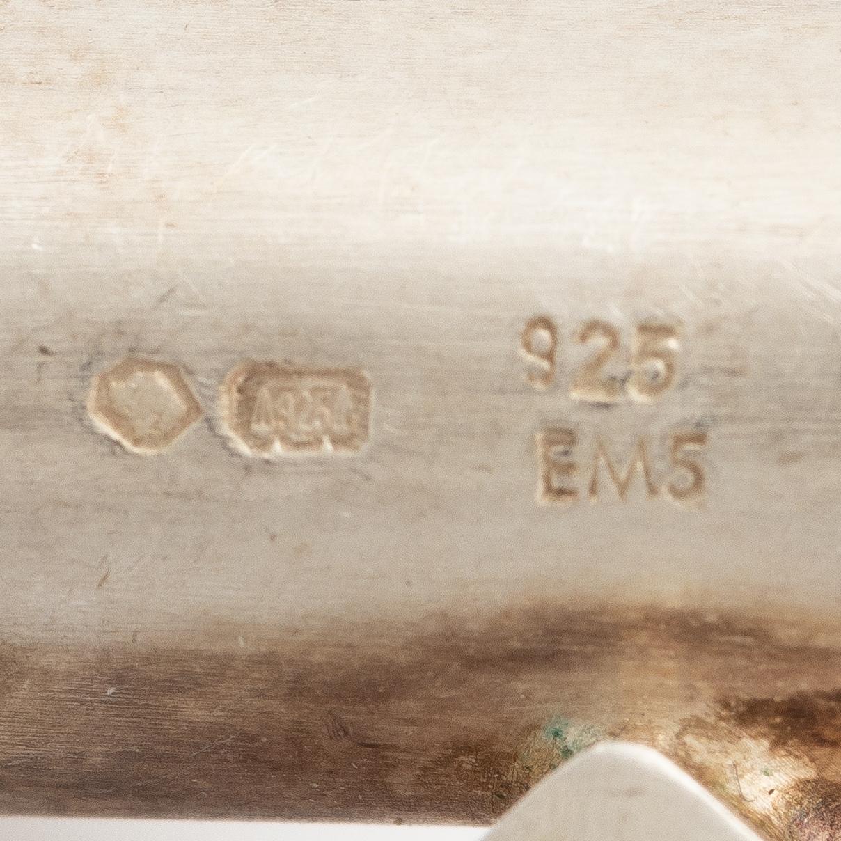 Pendant silver with cat's eye, Switzerland.