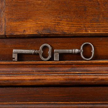A Gustavian cabinet, end of the 18th century.