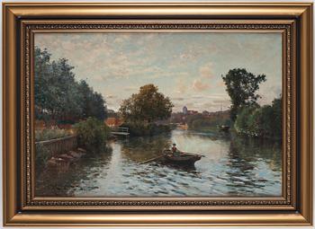 Johan Ericson, Boy rowing at Ronnebyån.