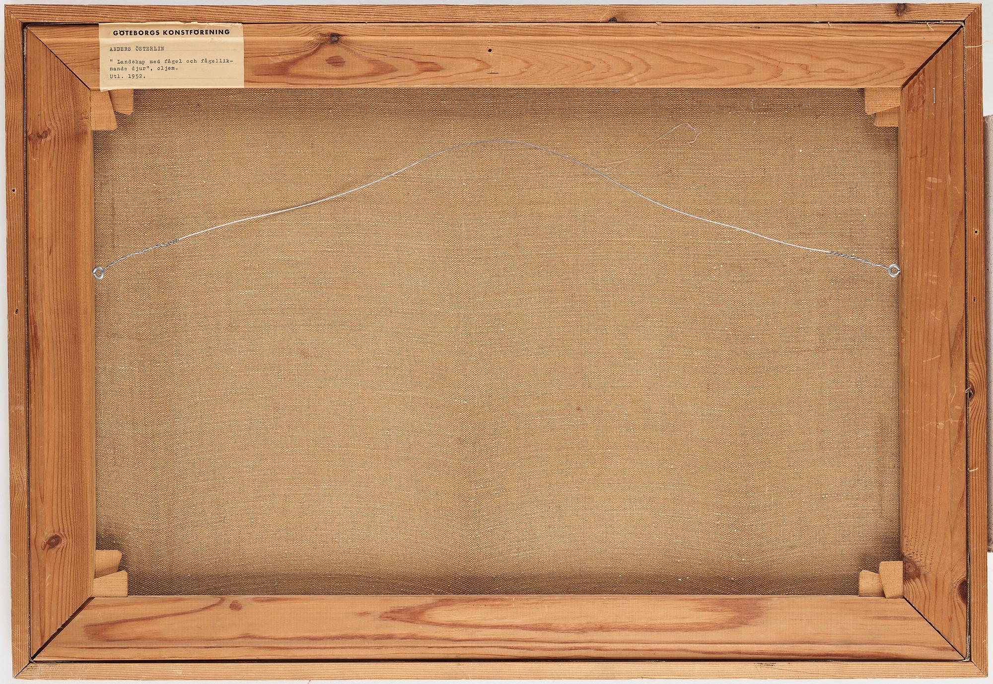 ANDERS ÖSTERLIN, oil on canvas, signed and dated 1952.