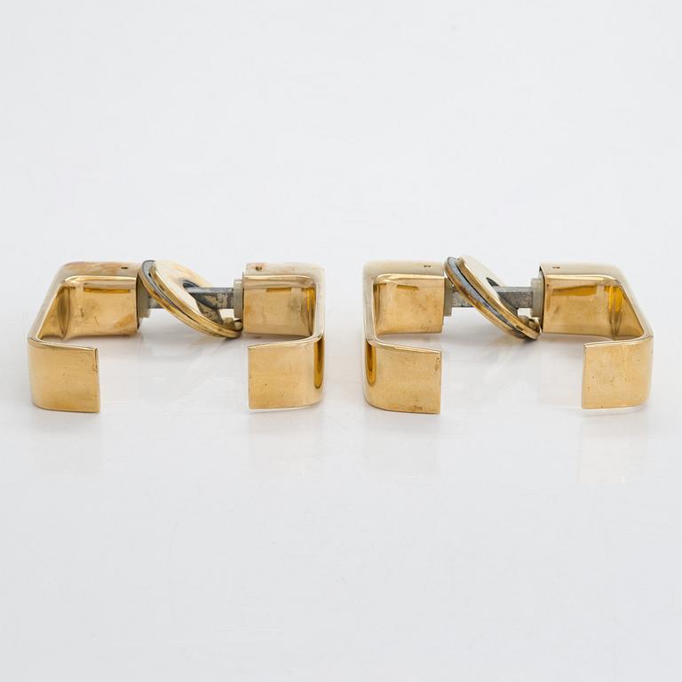 Timo Sarpaneva, 12 pairs of 'Lasta' door handles for Primo Oy. Designed 1964. .