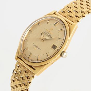 Omega, Constellation, "Pie-Pan OM Dial", armbandsur, 34 mm.