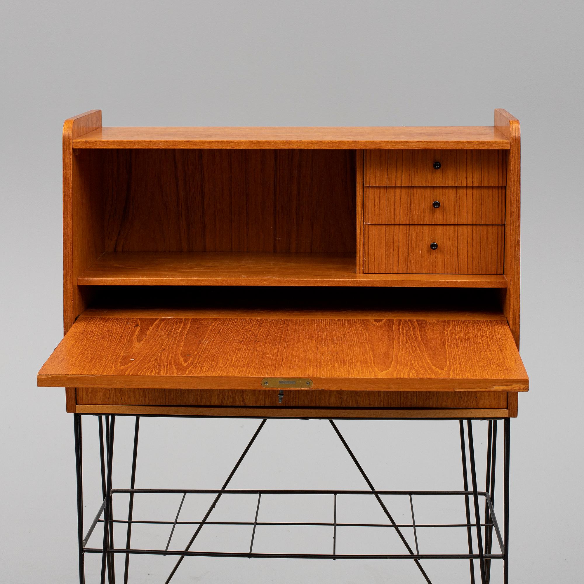 A Swedish 20th century secretaire "Bang" veneered with teak designed for IKEA.