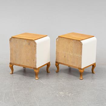 A pair of bedside tables from Bodafors, first half of the 20th Century.