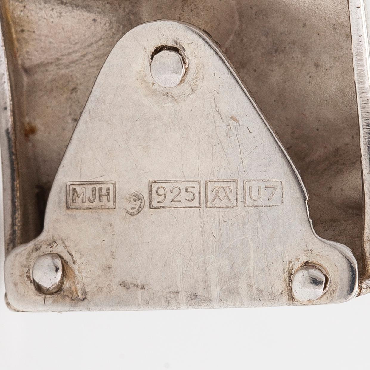 Matti Hyvärinen, armband, sterlingsilver, Sirokoru Oy 1973.