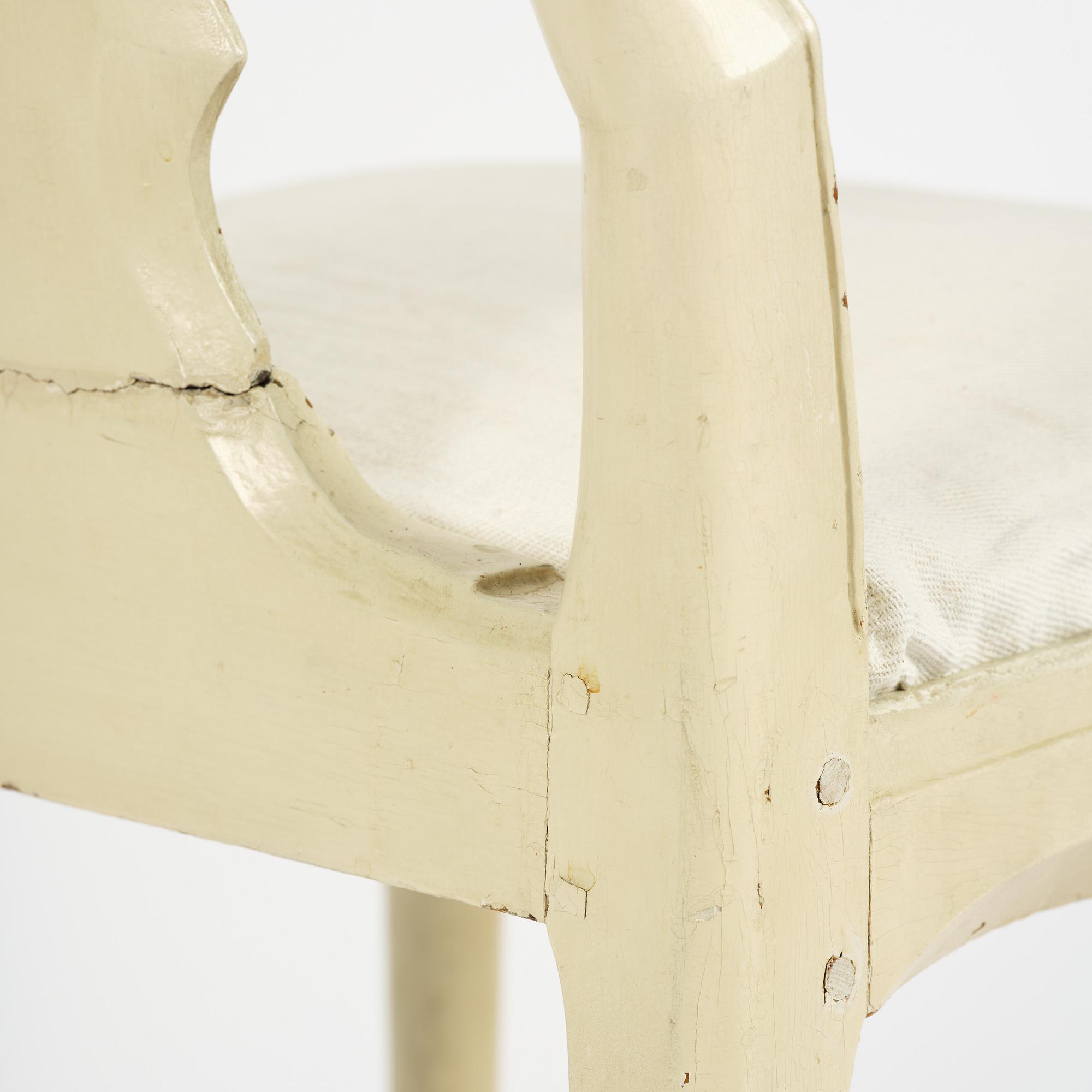 A Swedish late baroque / early rococo chair, mid 18th century.