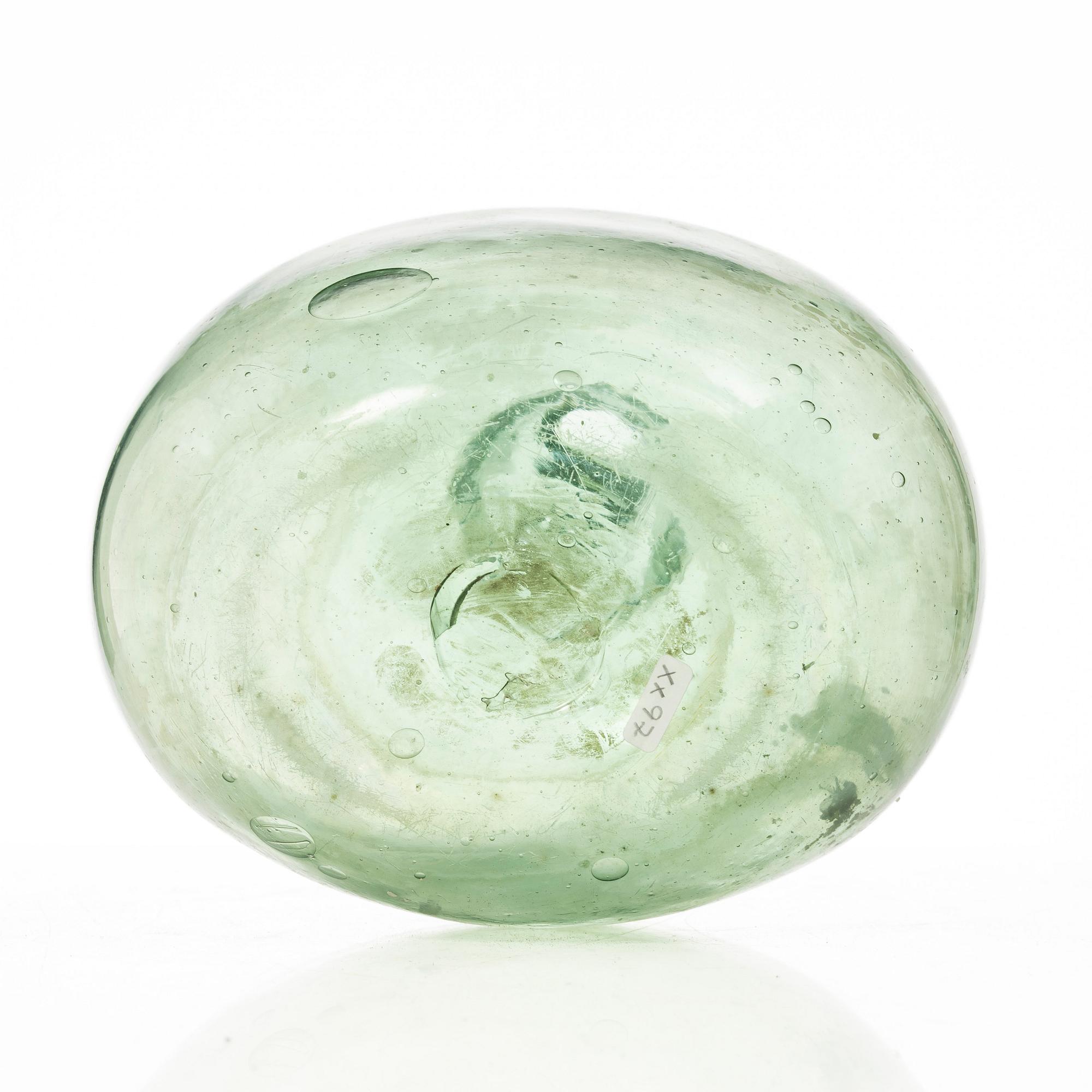 Flaska, glas, allmoge, 17-1800-tal.