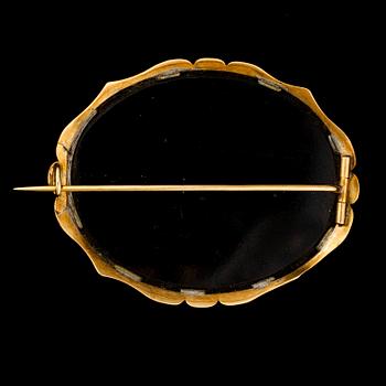 BROSCH, mikromosaik. Italien 1900-talets mitt.