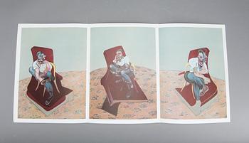 DERRIERE LE MIROIR, No. 162, Francis Bacon, Novembre 1966, litografier (varav 1 triptyk).