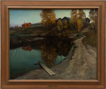 August Hagborg, "Automne" (Höst) "Aftonstäming i Dalarna".