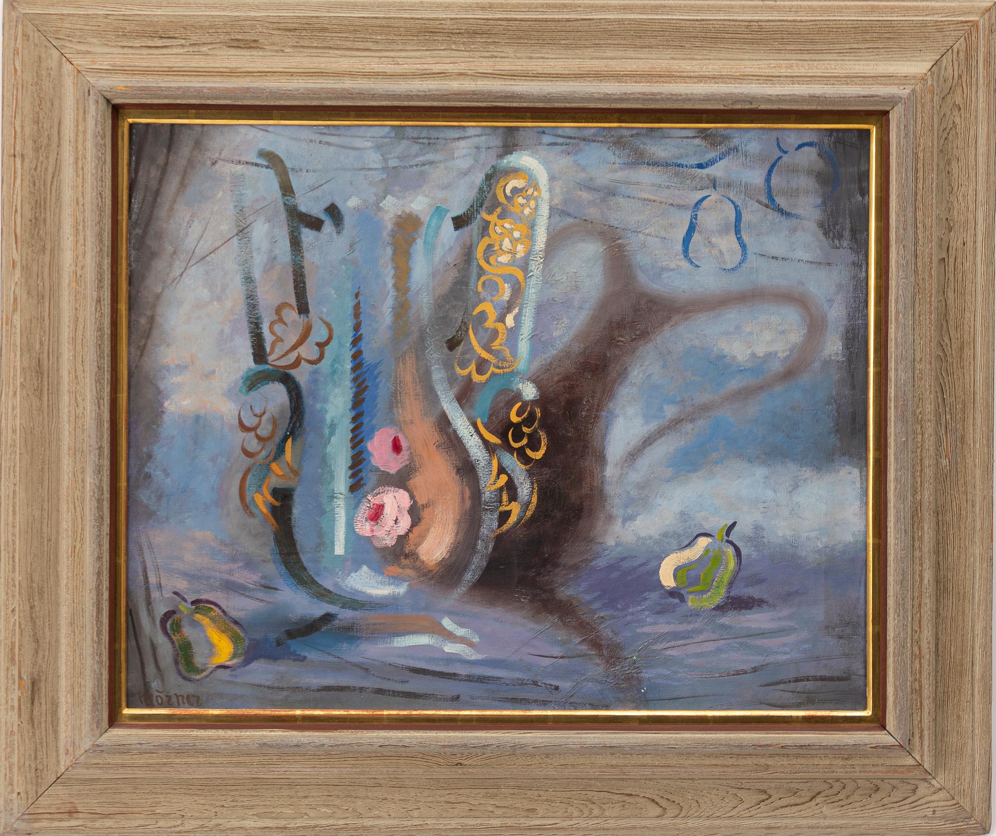 Stellan Mörner, "Stilleben med vas och päron".