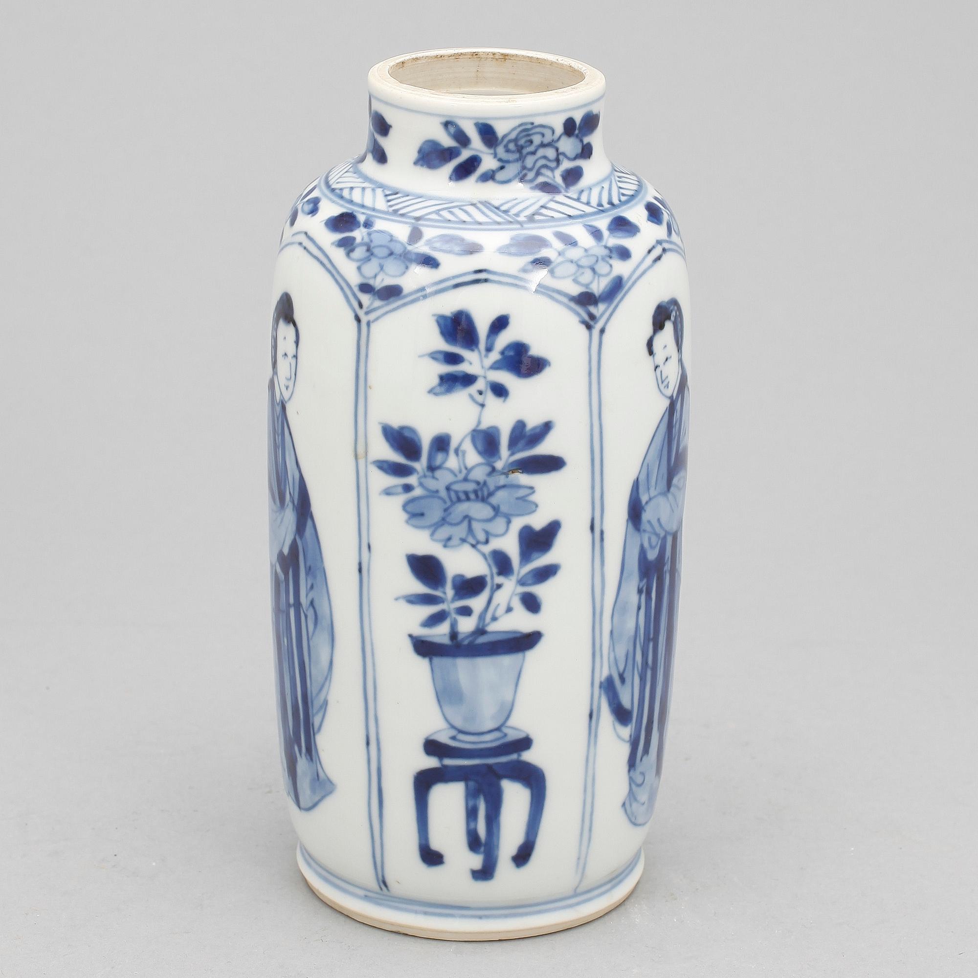VAS, porslin, Qing dynastin (1644-1911).