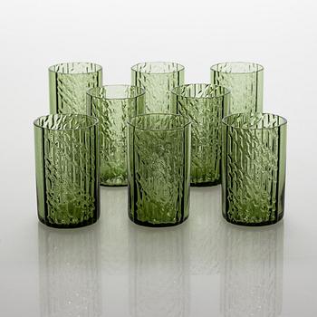 Nanny Still, A 15-piece "Flindari" glassware set, Riihimäen lasi 1964-1968.
