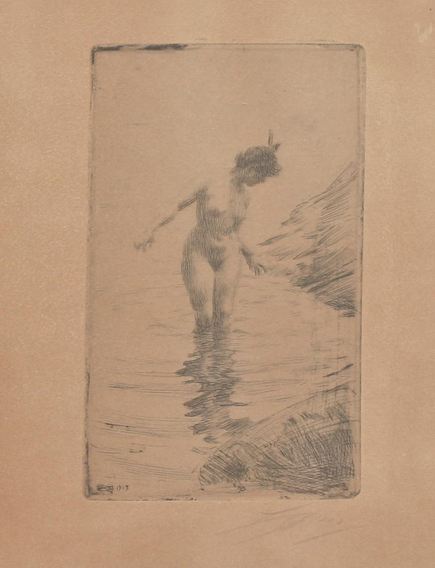ANDERS ZORN, etsning, sign.