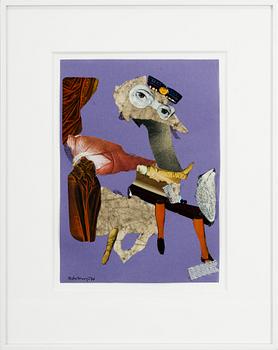 RAGNAR VON HOLTEN, Collage, signed and dated -74.