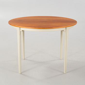 Four chairs and a dining table, probably Karl Andersson & Söner, second half of the 20th century.