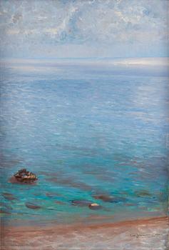 586. Carl Johansson, View of the Mediterranean Sea.