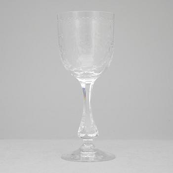 RÖDVINSGLAS, 10 st, "Mac Guirlang", Fritz Kallenberg, Boda.