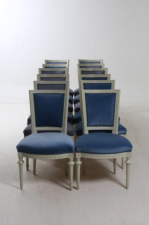 STOLAR, 12 st. Gustaviansk stil.