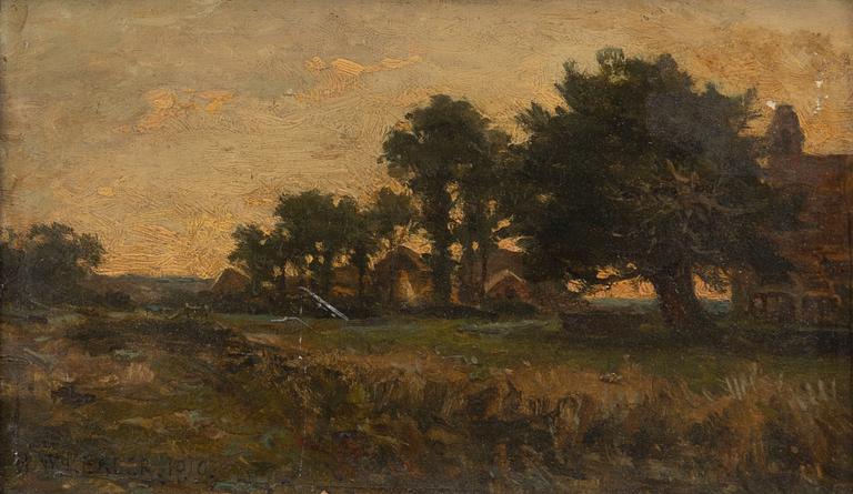 Benjamin Williams Leader, The old churchyard.