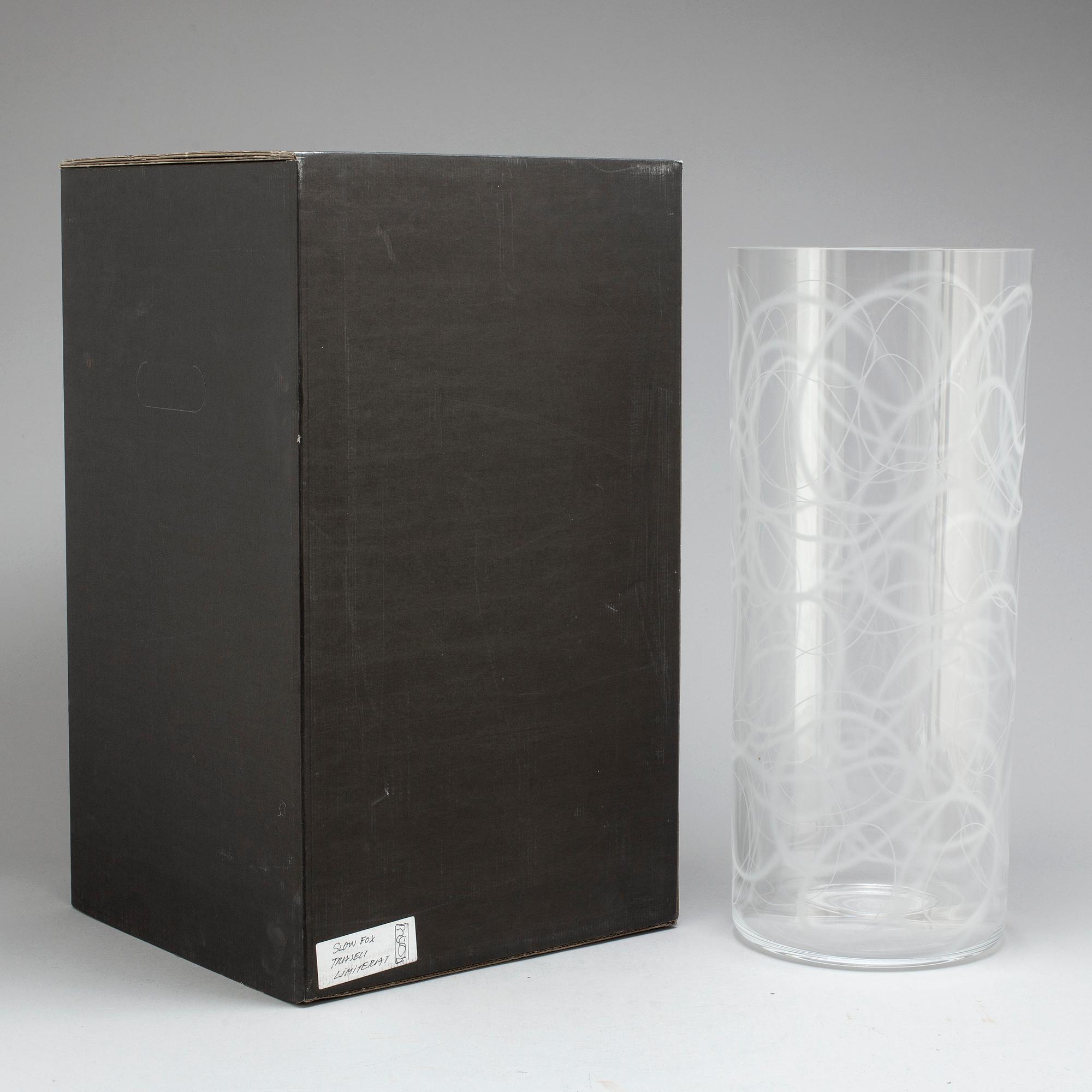 INGEGERD RÅMAN, vas, glas, "Slowfox", Orrefors.
