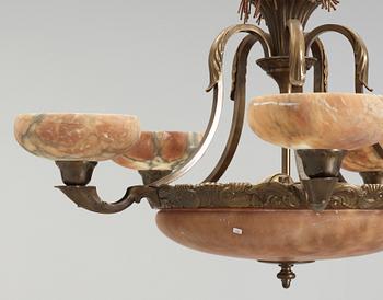 TAKLAMPA, 1930/40-tal. Höjd ca 88 cm.