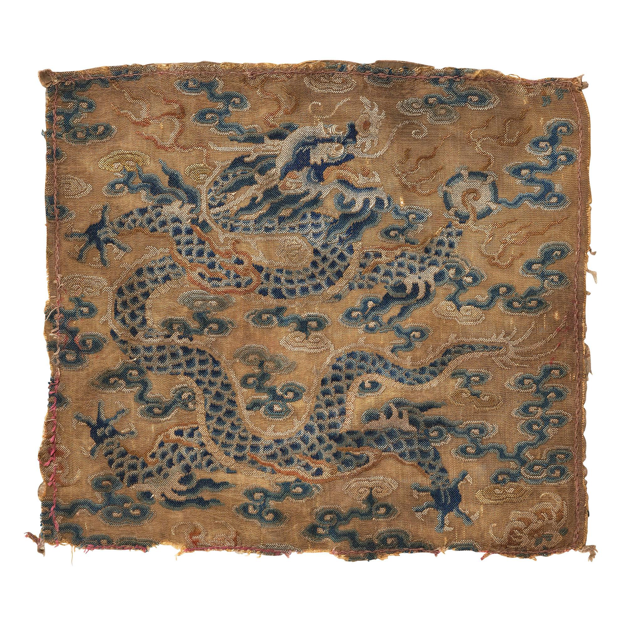 Insignia, siden. Qingdynastin, Qianlong (1736-95).