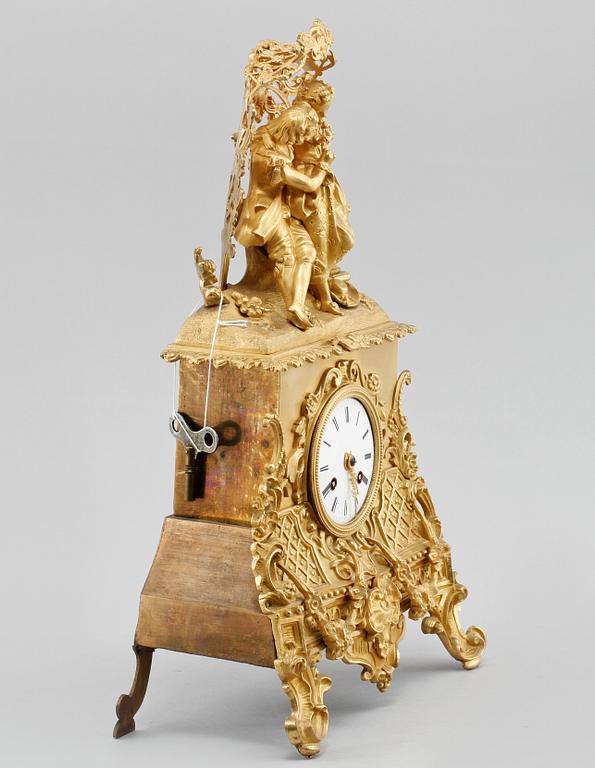 BORDSPENDYL, nyrokoko, sent 1800-tal.