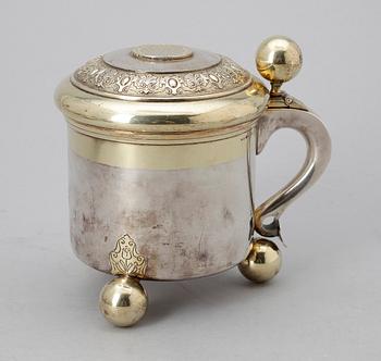 STOP, silver, barockstil, GAB Stockholm1952. Vikt ca 420 gram.