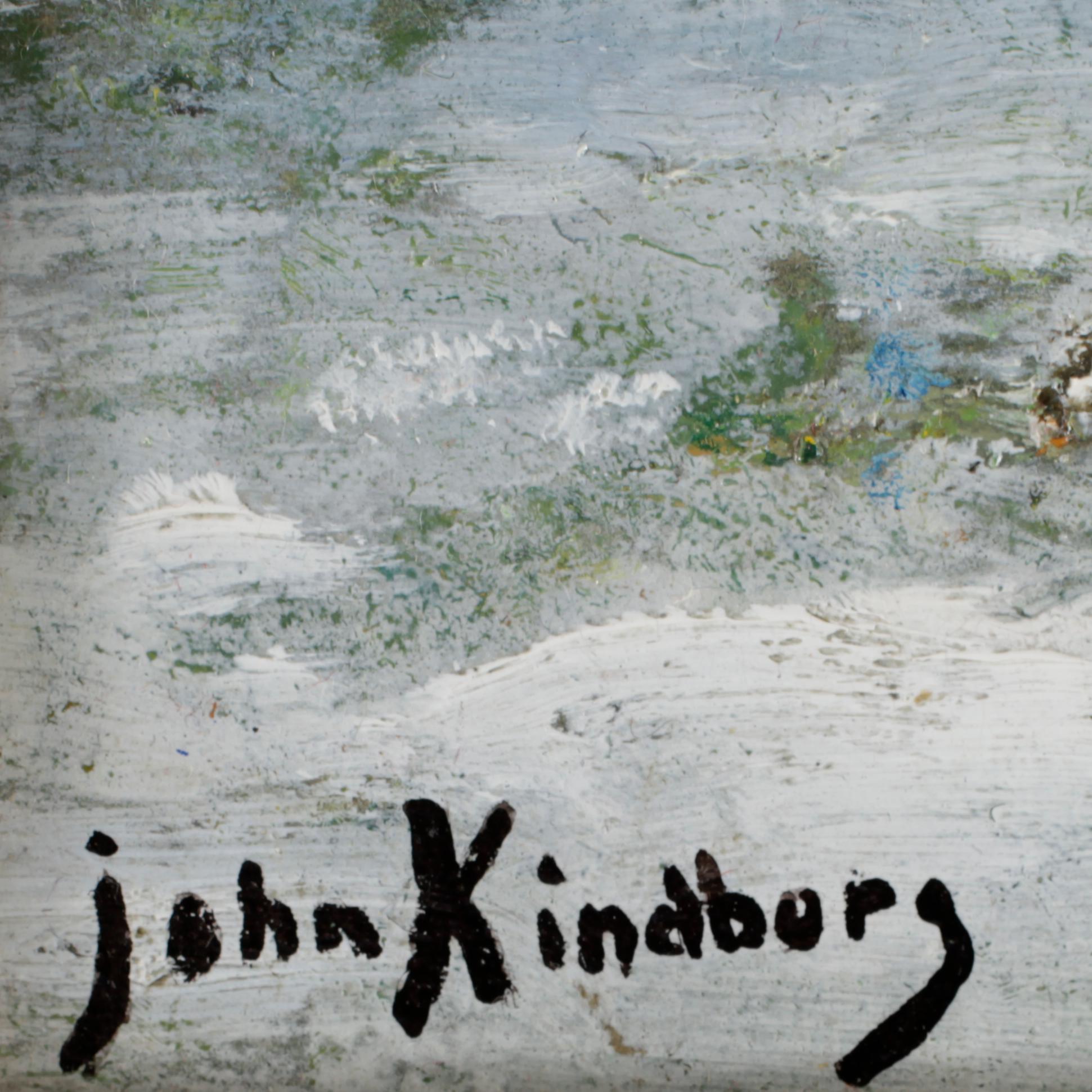 JOHAN KINDBORG, olja på duk, sign.