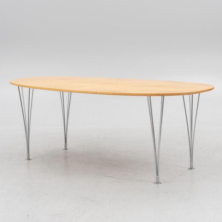 Bruno Mathsson & Piet Hein, dining table "Superellipse", Bruno Mathsson International, Värnamo, second half of the 20th century.